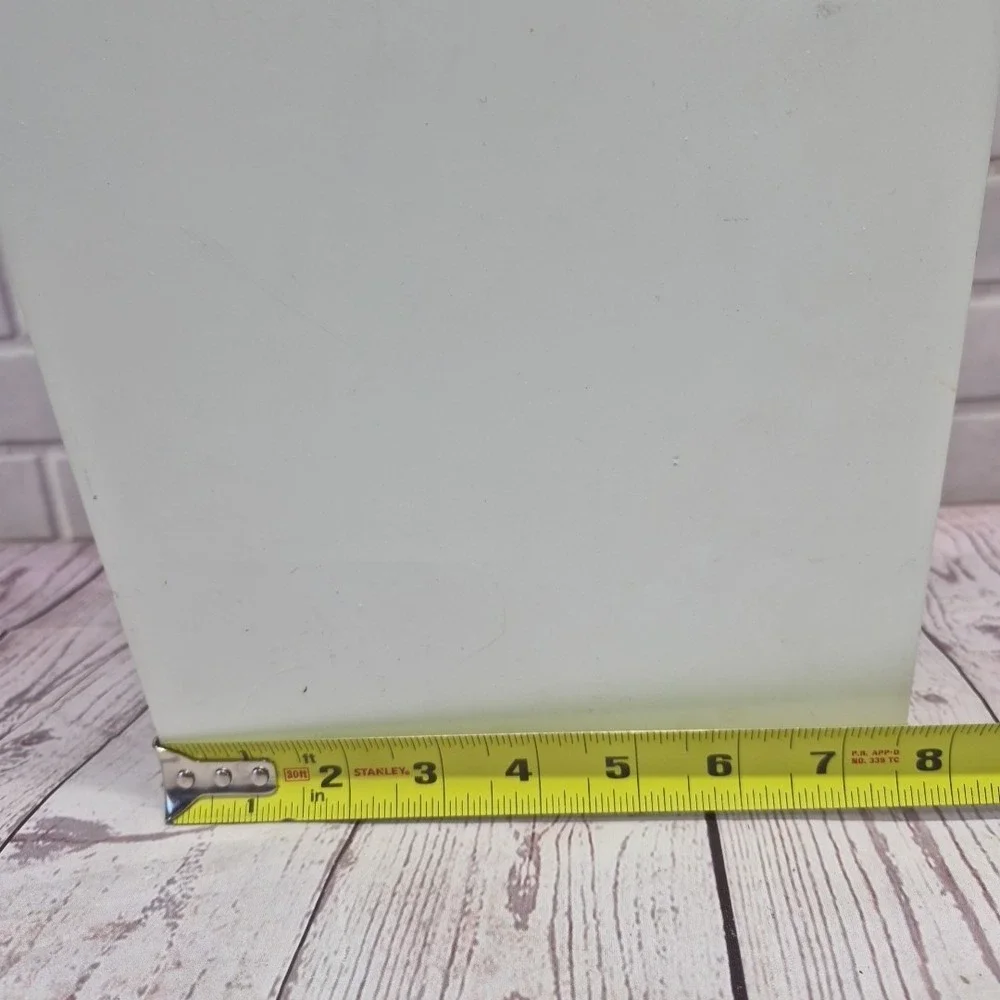 Distressed Country Green Overalls Wooden Wall Cabinet 3D Resin Front 12in x 9in